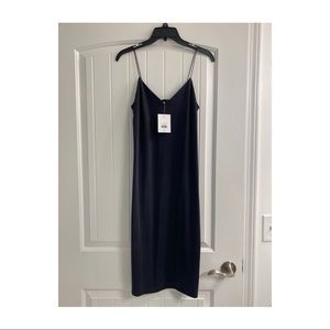 Topshop - NWT - Black midi slip dress